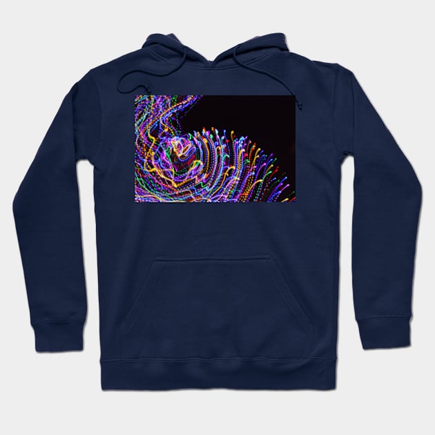 Spectrum Wave Light Painting Hoodie by JadedOddity